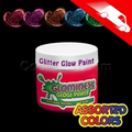 Glominex Glitter Glow Paint 4 Oz. Assorted Jars